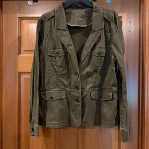 Green utility jacket